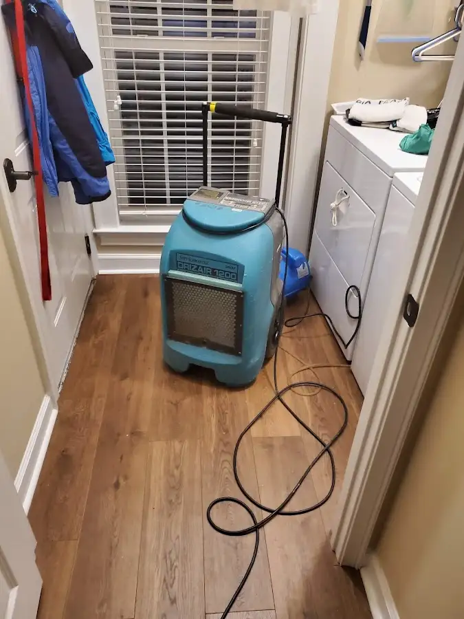 Commercial dehumidifier deployed for Flood Damage Cleanup in Stickney